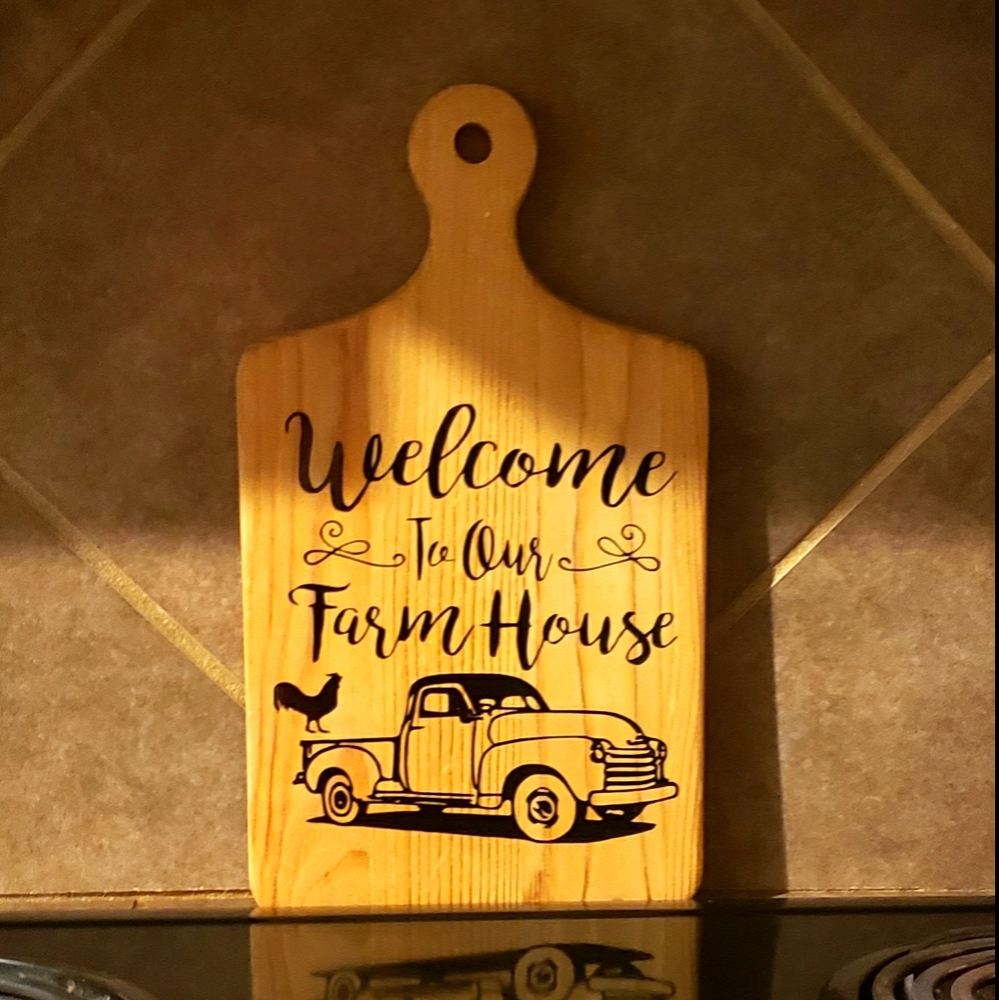 Handmade cutting board Decor.